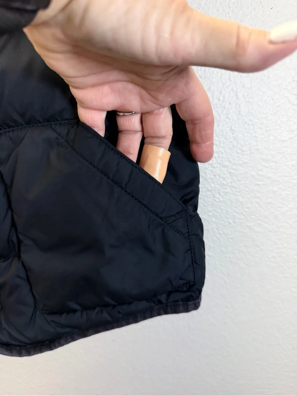 Kids Navy Puffer Vest with Mustard Lining